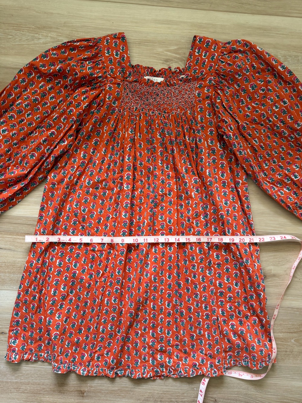 Doen Estee Dress In Calico Blooms - Picture 12 of 14